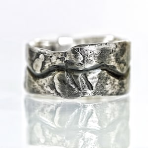 Wedding ring, unique mens wedding ring, brutalist ring, wedding viking ring, promise band ring