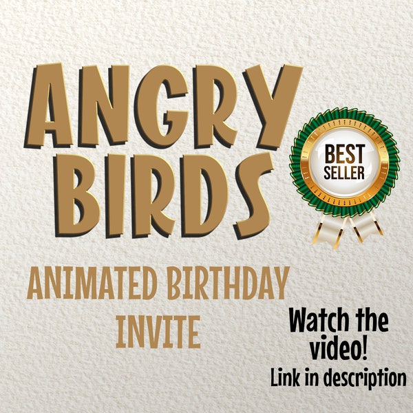 Birthday Invitation, Party decoration, Video Invitation, Birthday Invite, Animated, Digital Invitation, Animated Invitation