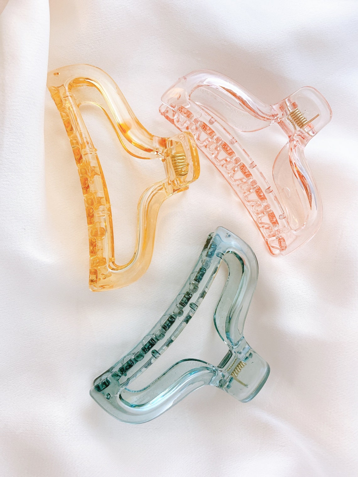 Transparent Jelly Hair Claw CLEAR French Hair Claw Acetate Etsy