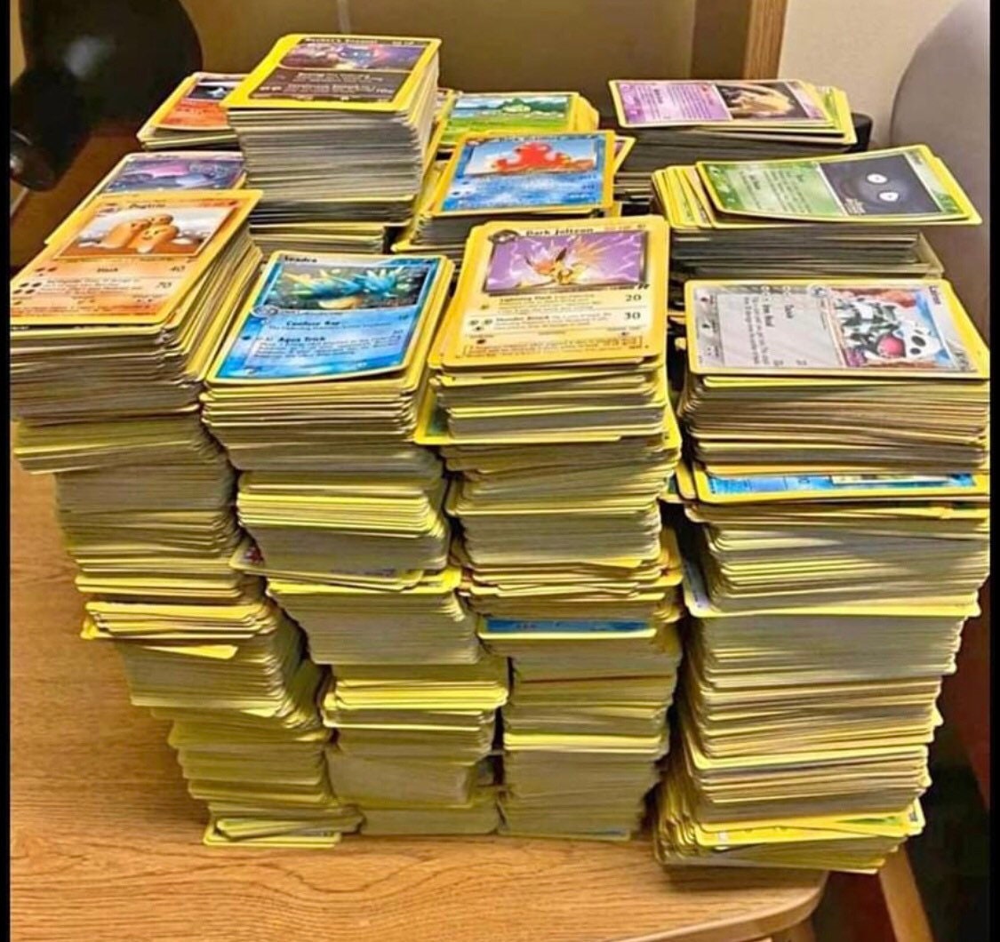 HUGE Pokémon Card Lot 200 Cards Etsy
