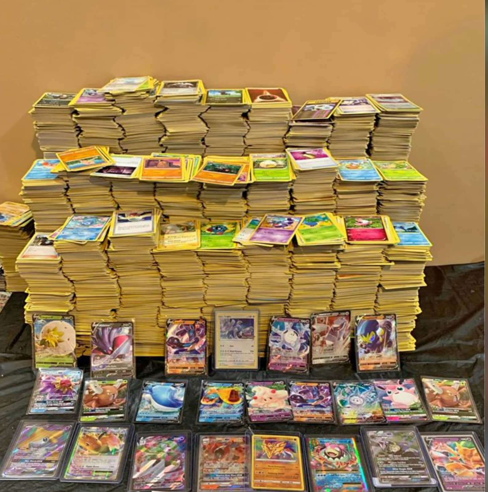 200 Pokemon Cards Lot Holo and Rare Cards Included Etsy