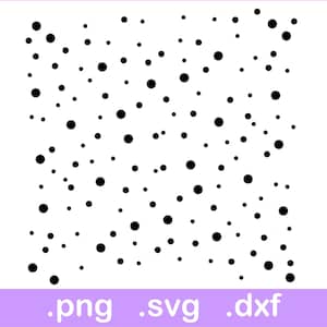 Punkte Muster SVG, Punkte Muster SVG, zufällige Polka Dots, Polka Dot Muster SVG, Cut Dateien für Cricut, Cameo + Sublimation png, Punkte Instant Download