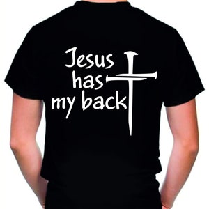 Jesús tiene mi espalda svg, Cita cristiana Png, Camisa cristiana, Religión svg, Camisa de Jesús, Dicho religioso, Biblia svg, cricut, Christian svg