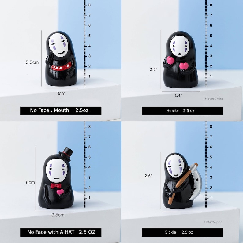 Spirited away no face man desk decoration mini figure toy knitting Cherry blossom Tree Garden Anime Gift Valentine edition image 8