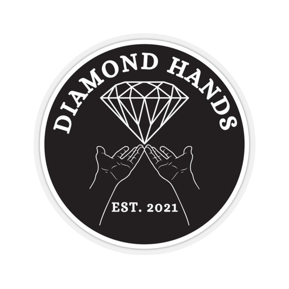 Diamond Hands Sticker Gme Amc Wsb Wall Street Bets Hold Etsy