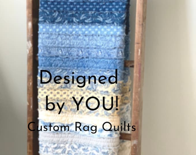 Custom Rag Quilts, Strip quilt, jelly roll quilt