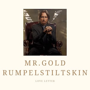 Carta de amor de Rumpelstiltskin/Sr. Gold - Descarga digital - [SFW] - 1000 palabras - Romántico