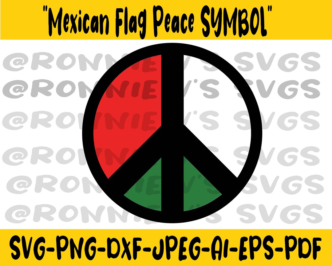 Mexican Wall Art Print, Peace Symbol Clipart, Hippie Decor Png, Mexican ...