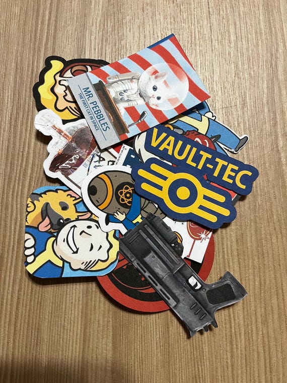 Fallout Sticker Bundle: Water-Resistant Decals, 10-Piece Set