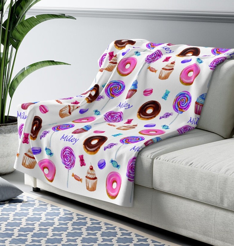 Personalized Name Blanket Kids Name Blanket Kids Blanket Etsy