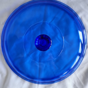 Blue Pyrex Cover or Lid 624C Replacement to Cover 2 Quart Cobalt Blue Round Pyrex Baker