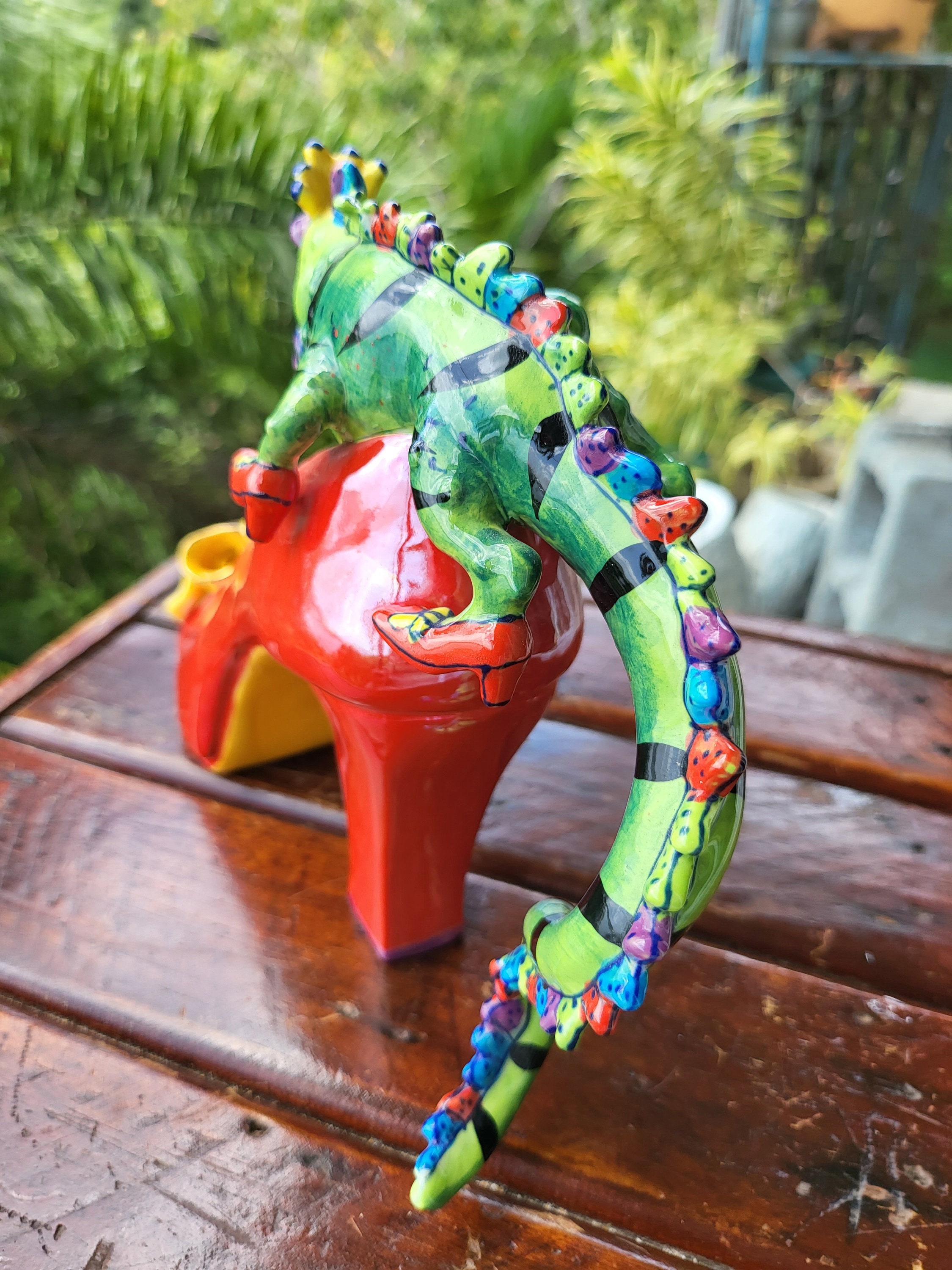 新品　DIANA　デコラティブミニ Diane Artware Diane's Happy Toes Iguana Land of Oz Ruby