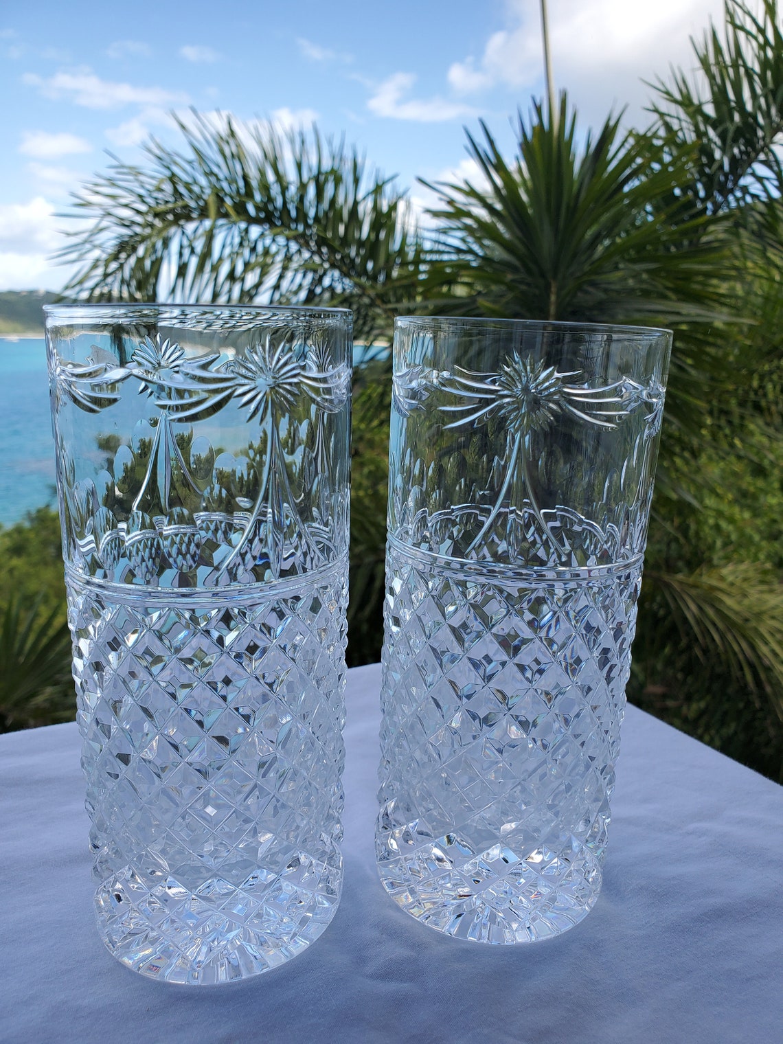 Stuart Crystal 6 1/4 Inch Highball Glasses Beaconsfield Etsy