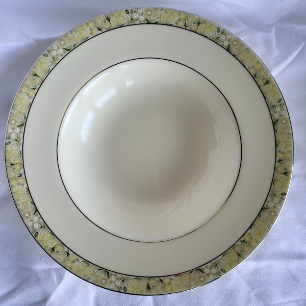 Minton Wimbledon Floral Band 8 Inch Rimmed Soup Bowl