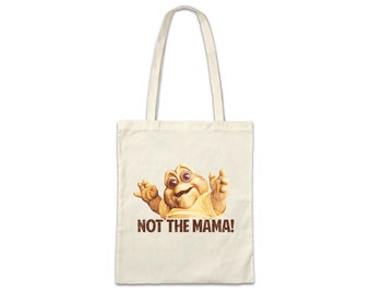 Not The Mama! Shopper Shopping Cotton Bag Symbol Sign Logo Company TV Channel The Dinosaurs Dinosaures Das Baby Sinclair Peque Sinclair