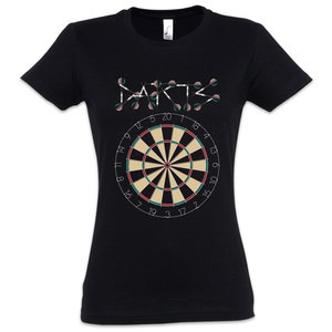 Darts Target & Arrows Sport Logo Women&#39;s T-Shirt Dart Target Arrows Professional Board Sports Game Championship Club Hobby Target Bullseye