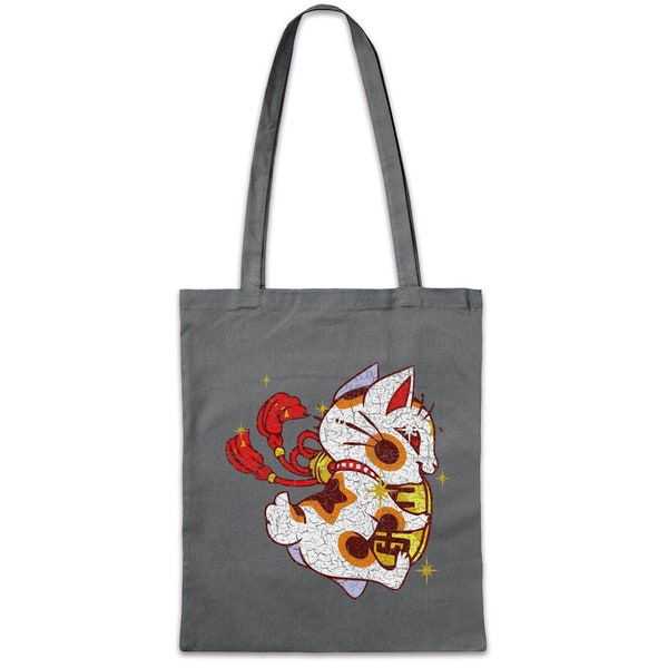 Maneki Neko Shopper Shopping Cotton Bag Winkekatze Maneki-neko Manekineko Asia asiatische asian Asien Love Liebe Addiction Japan japanese