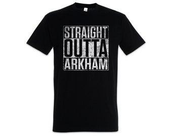 Straight Outta Arkham Herren T-Shirt City Wars Horror Arkham H. P. Cthulhu Fun Lovecraft Miskatonic Town Innsmouth Dunwich N.W.A.