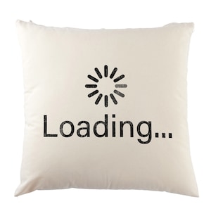 Loading Symbol Kissenbezug Kissen Fun Binary Code Binär Informatik Computer Science 1 0 Bits Bytes Ascii Numbers Zahlen Zahl Nerd Geek IT