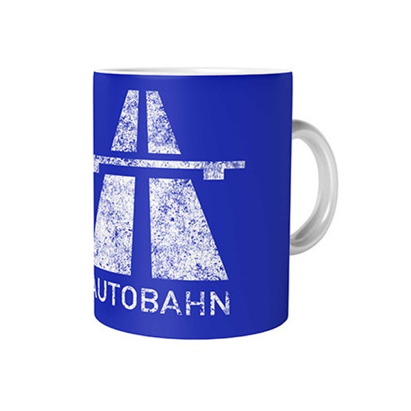 Autobahn Kaffeetasse Germany Kraftwerk Deutschland 80S Wave Highway Geschenk Deutsch Urlaub Gift Autofahrer