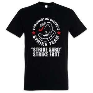 Strike Team Shield Men T-Shirt The File Farmington PD P.D. Vic Snake Card Shield Kobra Carte Cobra Mackey Police TV Serie Series