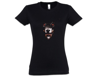 Werewolf A Women's T-Shirt Wolves Moon Horror The Howling Animal Wolf Horror Beast Monster Movie Film Classic Retro 80s