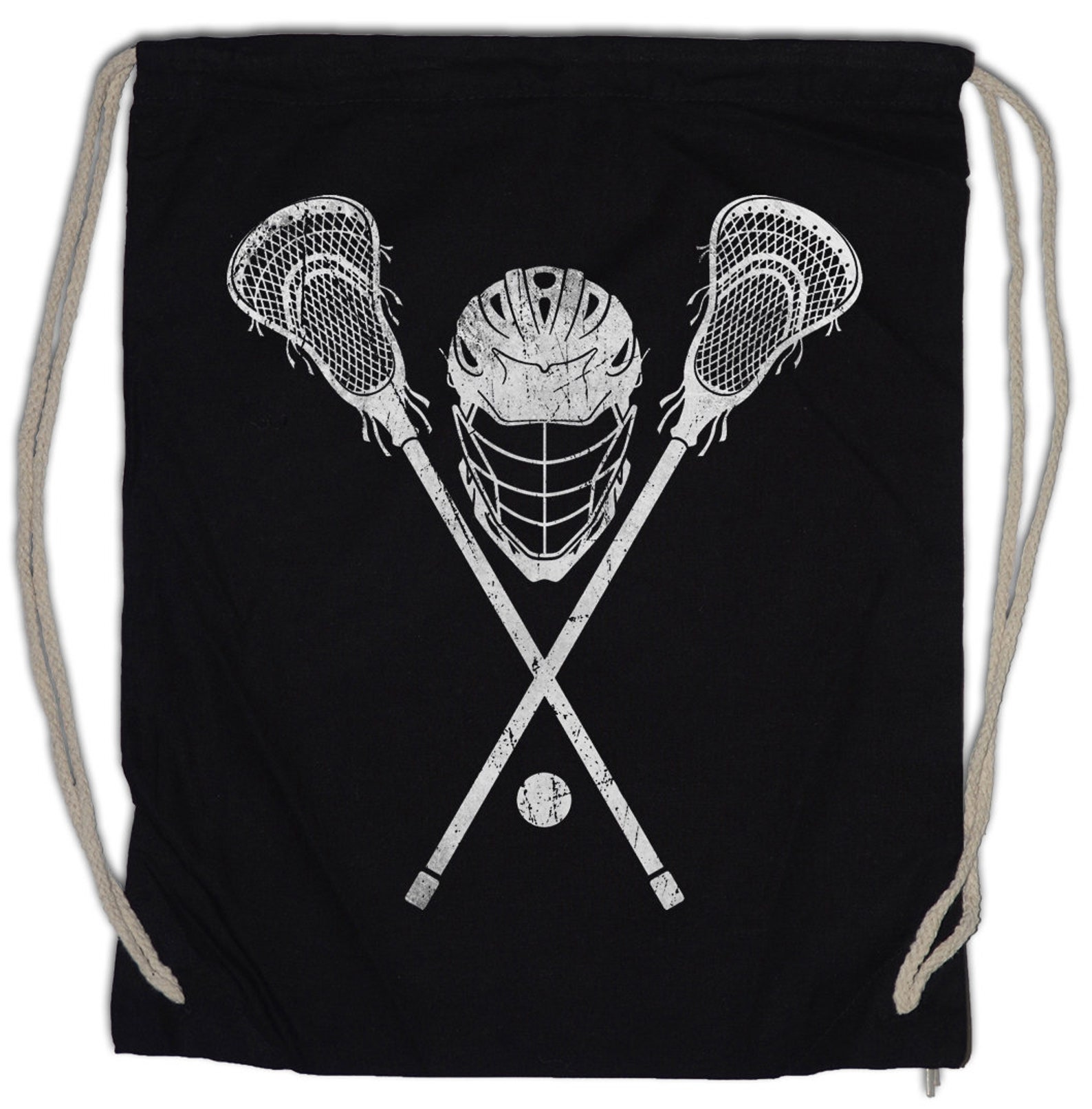 Lacrosse Gear Drawstring Bag Gym Sack Player Passion Love Addiction