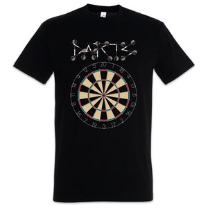 Darts Target & Arrows Sport Logo Men&#39;s T-Shirt Dart Target Arrows Professional Board Sports Game Championship Club Hobby Target Bullseye