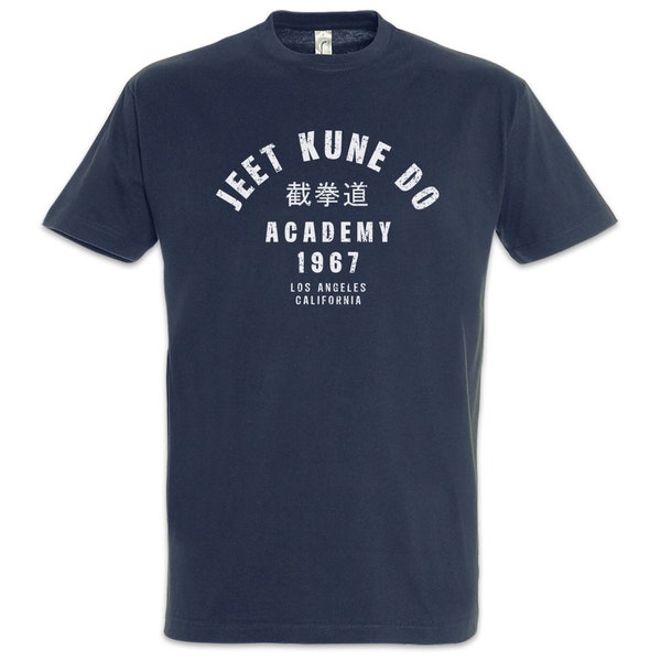 Jeet Kune Do Academy Hommes T-Shirt Bruce Martial Arts Lee Stil China chinese Jun Fan Gung Kung Fu Karate Akido Takewondo Tai Chi Kickboxing