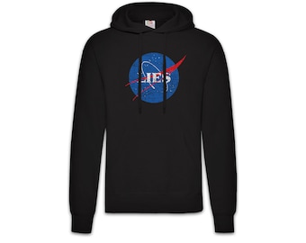 Flat Earth III Hoodie Kapuzenpullover Flat Earth Society Symbol Sign Logo Insigina Schild Erde Scheibe Flache Erde Fun Astronaut Societies