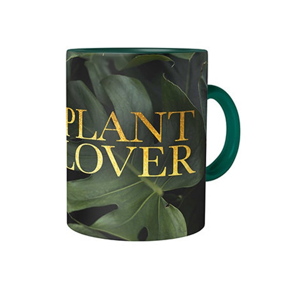 Plant Lover Mug Avec Slogan Tasse à Café Botanique Jardinier Végétarien Végétalien Plantes Palmier Hobby Fleurs Palmier C02 Cadeau Amoureux