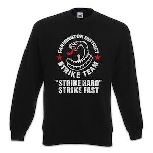 Strike Team Shield Sweatshirt Pullover The File Farmington PD P.D. Vic Snake Card Shield Kobra Karte Carte Schlange Cobra Mackey Police TV