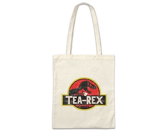 Tea-Rex I Stofftasche Einkaufstasche Tyrannosaurus Tea T Fun Rex Dinosaurier Dinosaurs Love Dino Tee