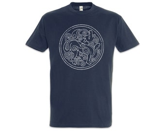 Norse Circle Men T-Shirt Raven Hugin and & Munin Valhall Valhalla Odin Odhin Wotan Thor Loki Midgard Arsen Norsemen Vikings Viking Wikinger