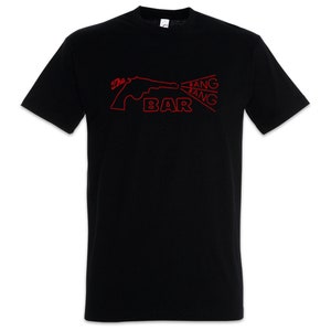 Bang Bang Bar Men T-Shirt Twin The Tavern Roadhouse Club Symbol Neon Sign Logo Firma Peaks Taverne Jacques Renault Bernard Bar