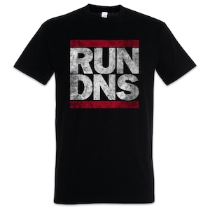 Run Dns Men T-Shirt Computer Scientist Science Programmer Admin Sysadmin Coder Fun Geek Nerd Repair PC IP Adresse Adress