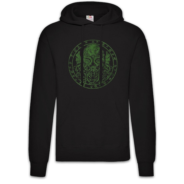 Cthulhu Runes Hoodie Sweatshirt Wars Horror Arkham H. P. Lovecraft Miskatonic University Antarctic Expedition Call of Sign Dunwich Rune