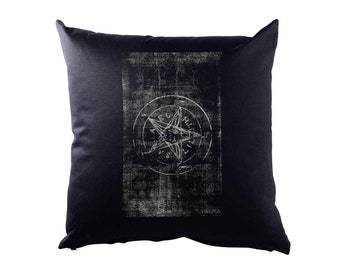 Tarot The Symbol of Baphomet Pillowcase Pillow Beast Aleister Pentagram Religion 666 Satan Devil Crowley Lucifer Satanism Pentacle