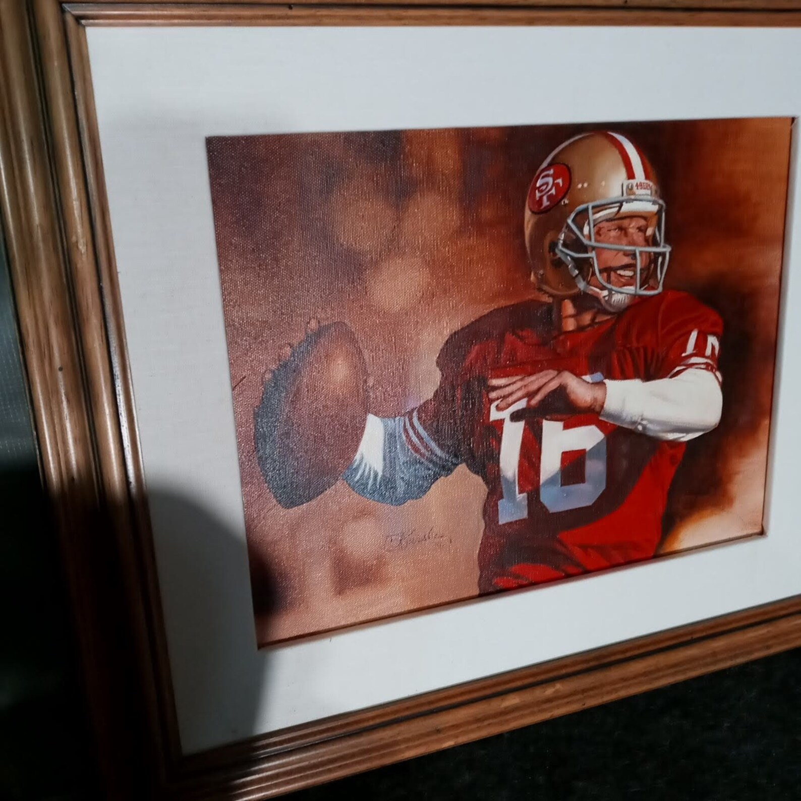 Joe Montana by Famous Sports Artist Craig Pursley Etsy