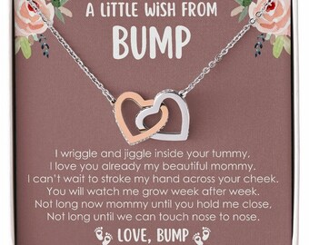 Sentimental Baby Shower Gift, New Mom Gift, Mommy To Be Gift, A Little Wish From Bump, First Time Mom To Be Gift, Push Gift, Pregnancy Gift