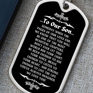 Personalized Gift for Son, Engraved Key Chain Gift for Son, Gift for Son from Mom & Dad, Unique Birthday Gifts, Birthday Gifts Ideas for Son
