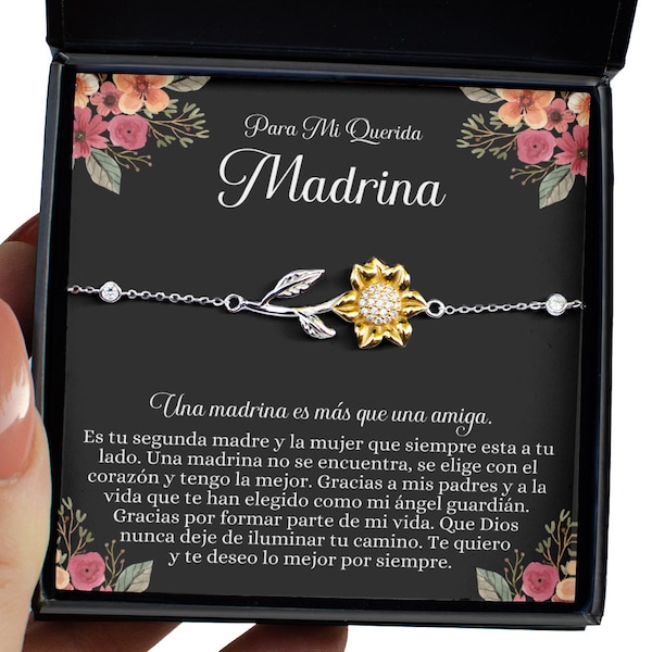 Spanish Godmother Gift, Madrina Gift, Madrina Bracelet, Madrina Jewelry, Collar Regalo Para Mujer, Joyas De Madrina, Joyas Únicas