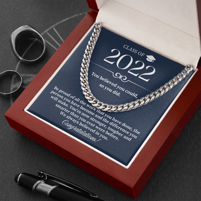 Graduation Necklace for Him