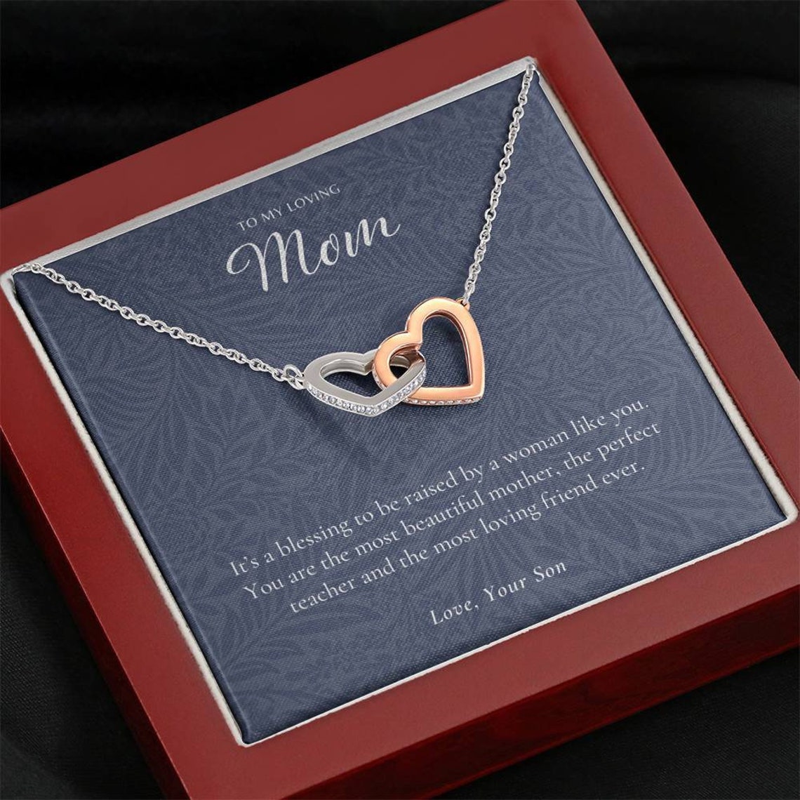 Geschenk für Mama von Sohn Mutter Halskette von Sohn Etsy