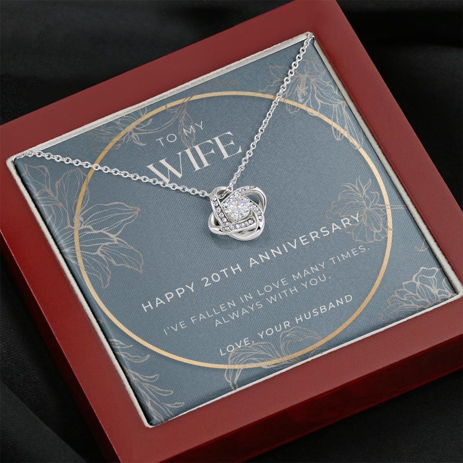 Traditional And Modern 20 Year Anniversary Gift For Him 20th