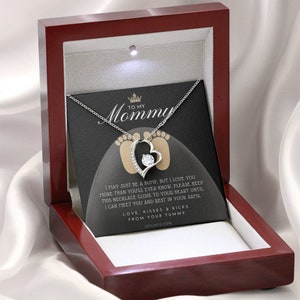 Mom to be gift | New Mommy Gift Necklace | Pregnant Wife Gift | I May Just Be A Bump | To mummy from bump | To Mommy to be | Heart Jewelry image 9
