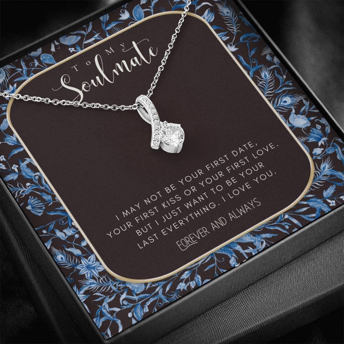 To My Soulmate Necklace Soulmate Necklace Gift For Her Etsy