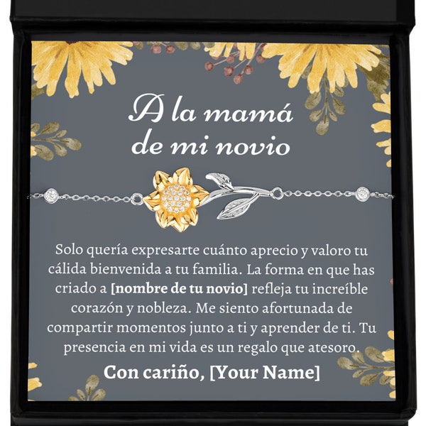Boyfriends Mom Gift Espanol, Regalo para la Mamá de mi Novio en Español, Detalle Especial, Apreciación y Carino