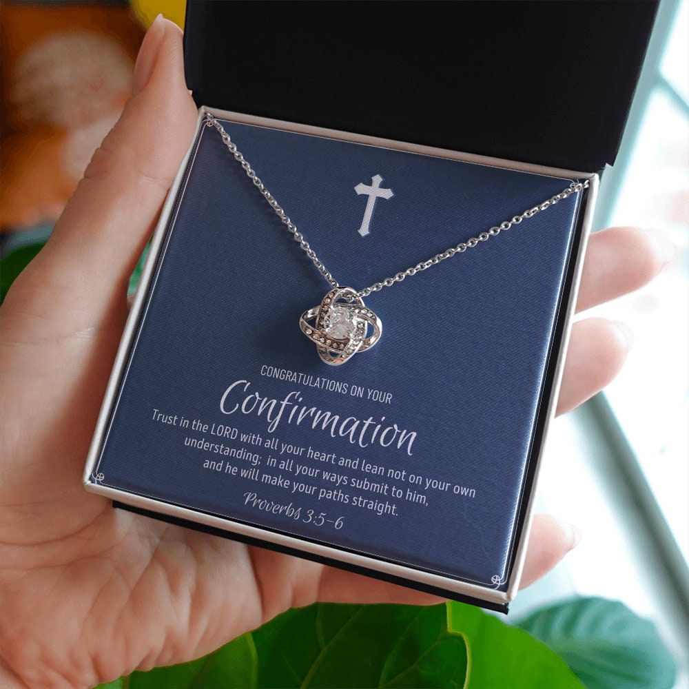 Confirmation gift for girls confirmation granddaughter love knot