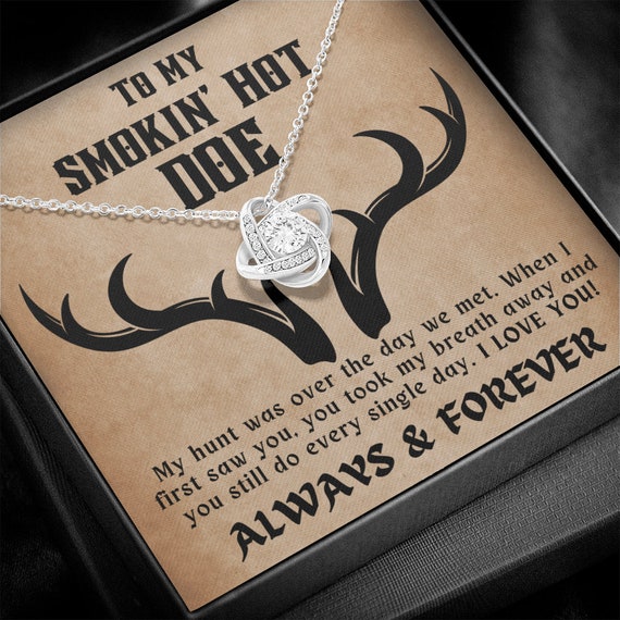 To My Smokin Hot Doe Necklace Gift for Wife Valentine s Day Gift